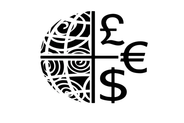 Euro Dólar Libra Concepto Moneda —  Fotos de Stock