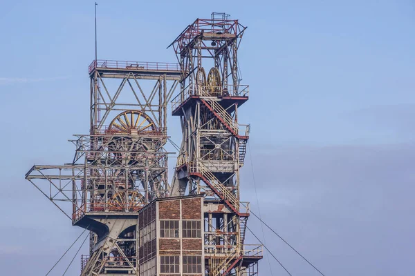 Les Puits Mine Dans Une Des Mines Bytom Silésie Pologne — Photo