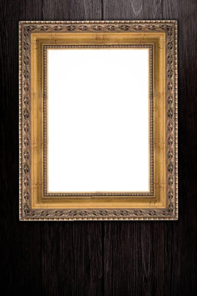 Photo Painting Frame Wooden Background — Stock Photo, Image