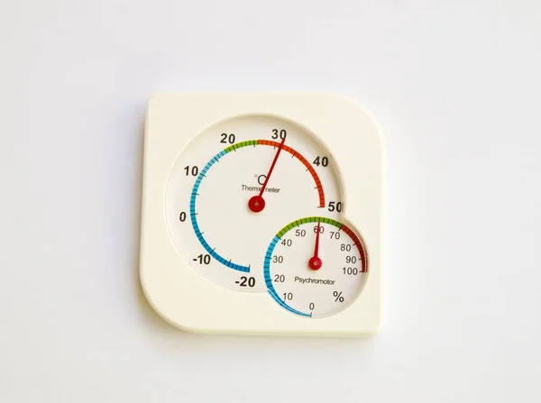Термометр Psychoromoter Ізольовані Білому Тлі — стокове фото