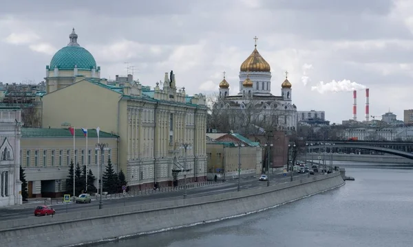 Terraplén Sofía Moscú Principios Primavera — Foto de Stock
