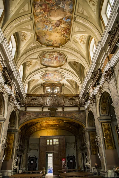 Iglesia Arte Seda Complejo Los Santos Filippo Giacomo Nápoles Italia — Foto de Stock