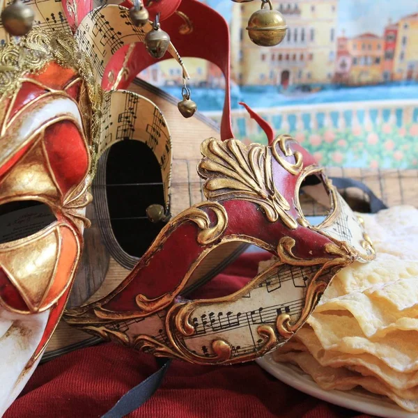 Máscaras Bouffon Carnaval Barroco — Foto de Stock