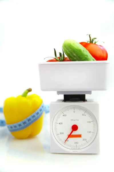 Foto Verduras Sobre Fondo Blanco — Foto de Stock