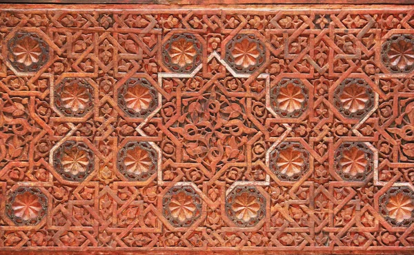 Dettagli Interno Del Palazzo Dell Alhambra Granada Spagna — Foto Stock