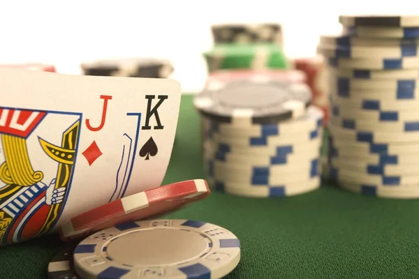 Texas Hold Póker Játék — Stock Fotó