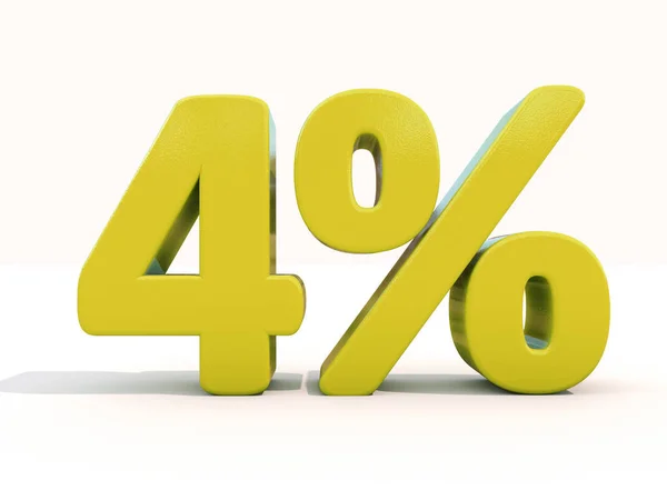 Percentage Rate Icon White Background Discount Illustration — Stock Photo, Image