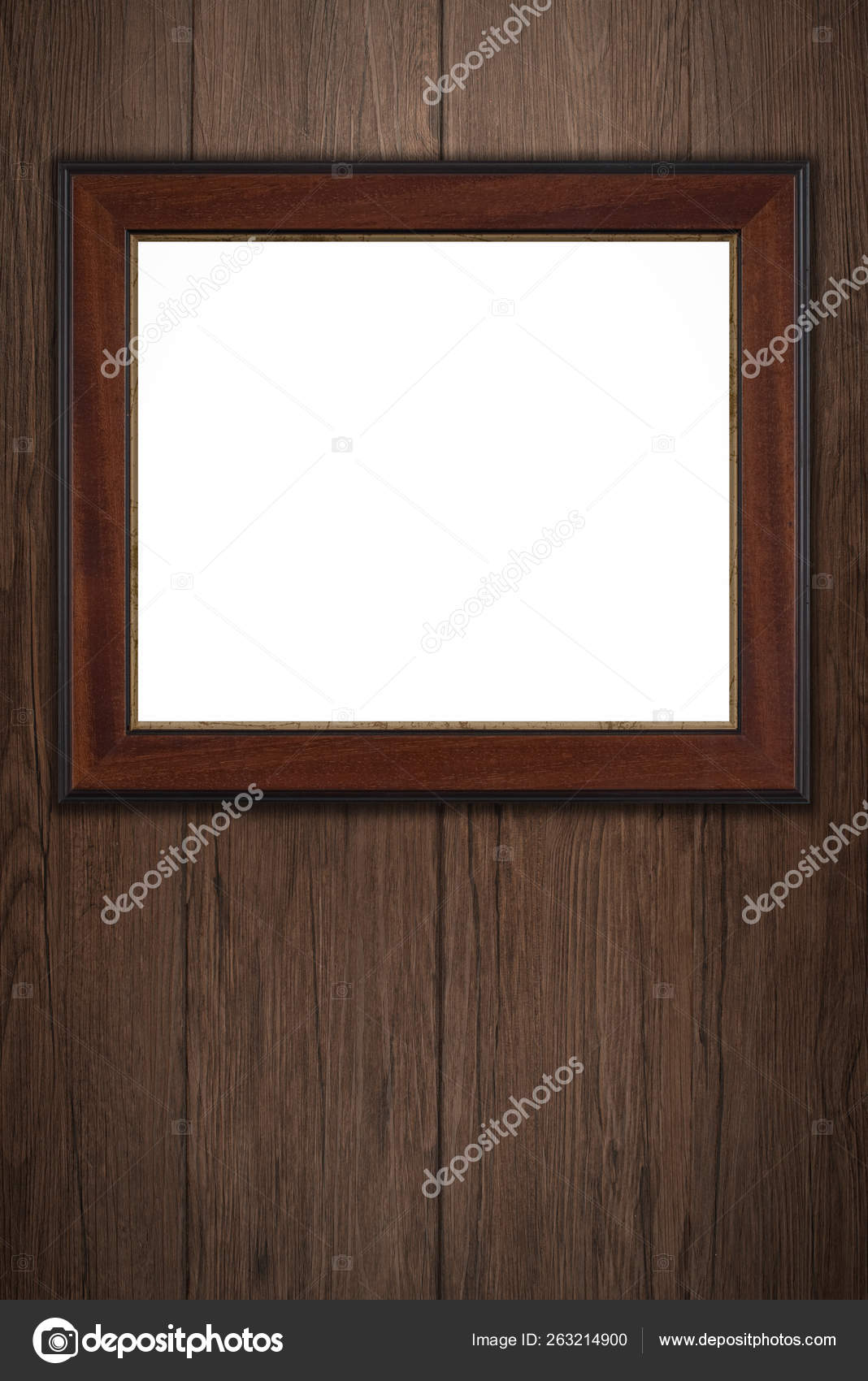 Old Picture Frame Vintage Wood Wall Stock Photo by ©YAYImages 263214900