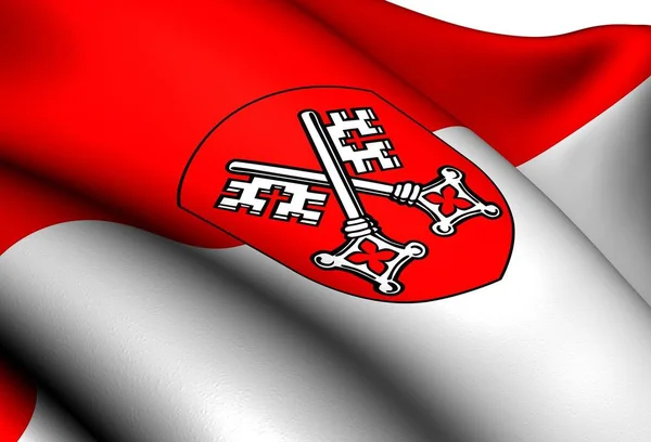 Bandeira Regensburg Alemanha Fechar — Fotografia de Stock