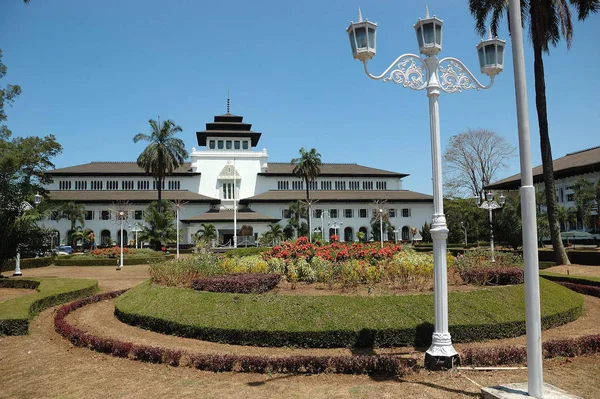 Gedung Satt Många Landmarak Byggnader Bandung Västra Java Indonesien — Stockfoto