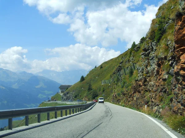 Jaufenpassstrasse Denní Době — Stock fotografie