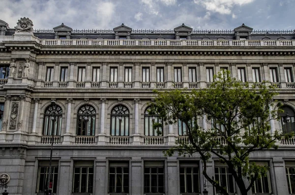 Stad Madrid Karakteristieke Architectuur — Stockfoto