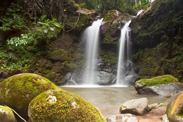 Водоспад Лісі Водоспад Місце Яке Змусить Розслабитися Свіжо Провінції Нан — стокове фото