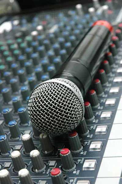 Zesilovač Mikrofonu Pro Rozhovory — Stock fotografie