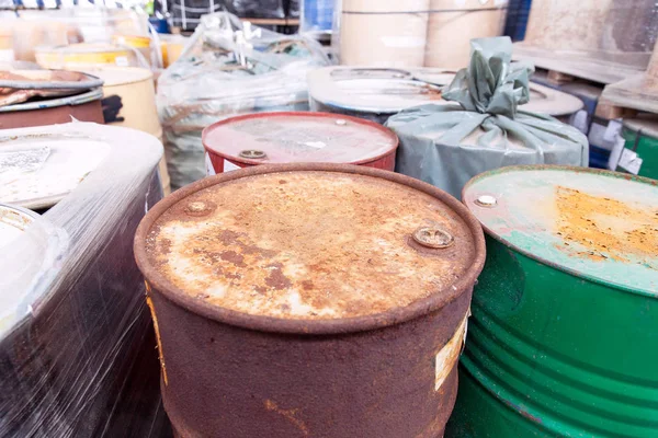 Several Barrels Toxic Waste Dump Stock Photo by ©YAYImages 258875636