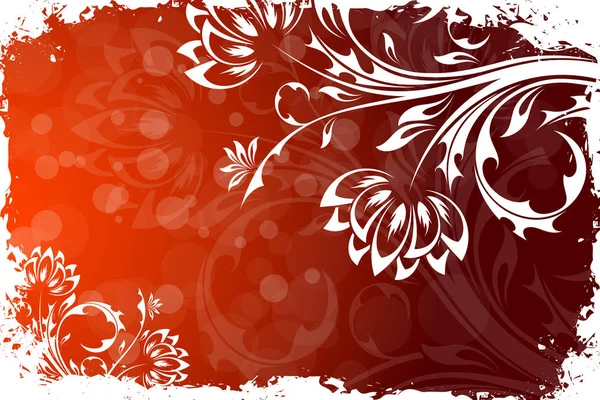 Abstrakte Grunge Blume Hintergrund Für Ihr Design — Stockfoto