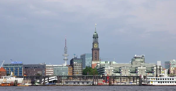 Puerto Hamburgo Con Michel Baumwall — Foto de Stock