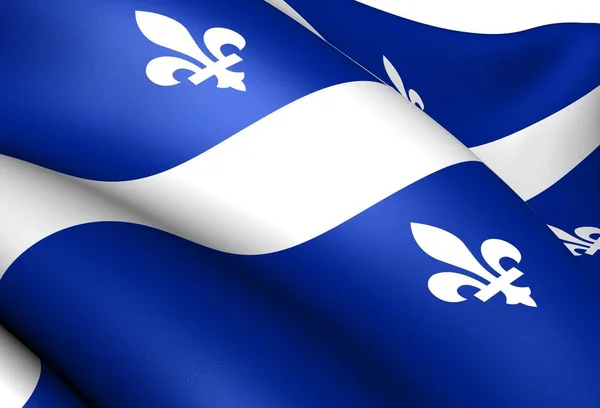 Bandiera Del Quebec Vicino — Foto Stock