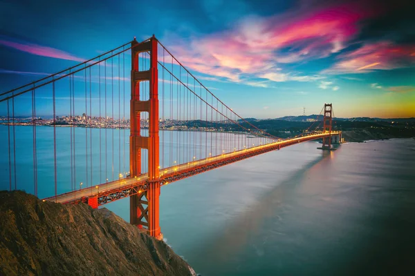 San Francisco Desde Las Cabeceras San Francisco Puente Golden Gate — Foto de Stock