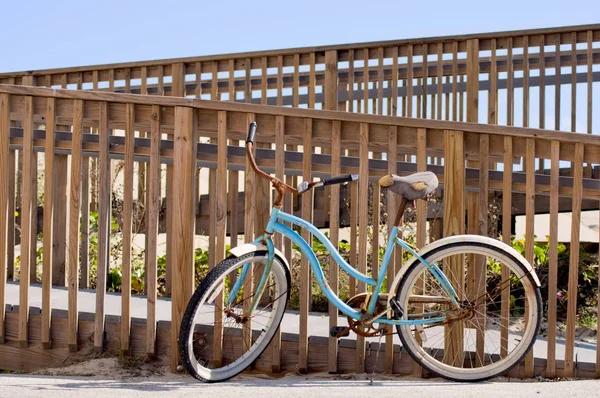 Bicicleta Azul Playa — Foto de Stock