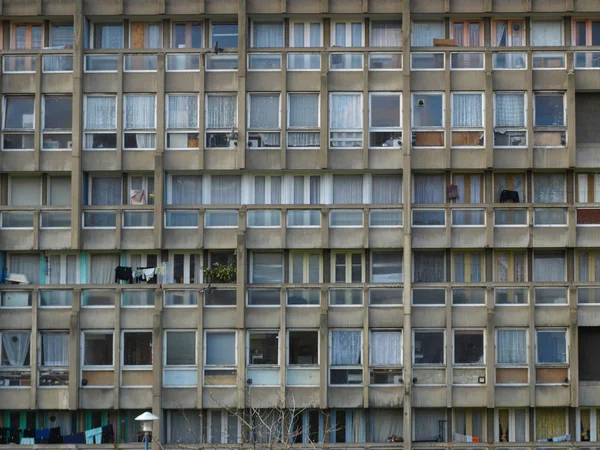 Londres Inglaterra Reino Unido Marzo 2009 Urbanización Robin Hood Gardens — Foto de Stock