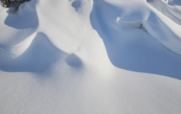 Desvio Neve Neve Formou Após Uma Tempestade Neve — Fotografia de Stock