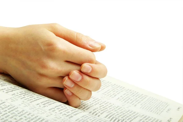 Ncil Sarılmış Dua Eden Eller — Stok fotoğraf