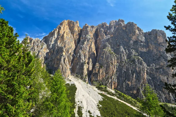 Paesaggio Estivo Del Monte Catinaccio Trentino Italia — Foto Stock