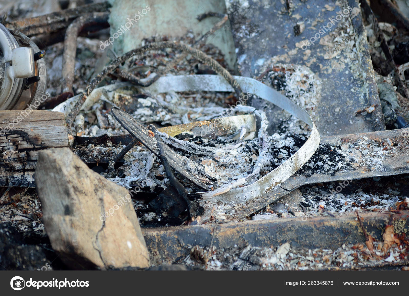 Metal Burnt Garbage — Stock Photo © YAYImages 263345876