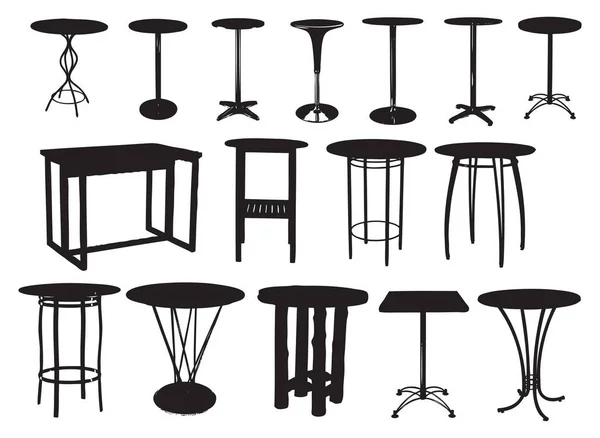 Ensemble Tables Bar Illustration Vectorielle — Photo