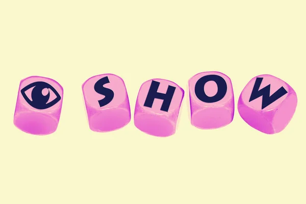 Palabra Show Cubos —  Fotos de Stock