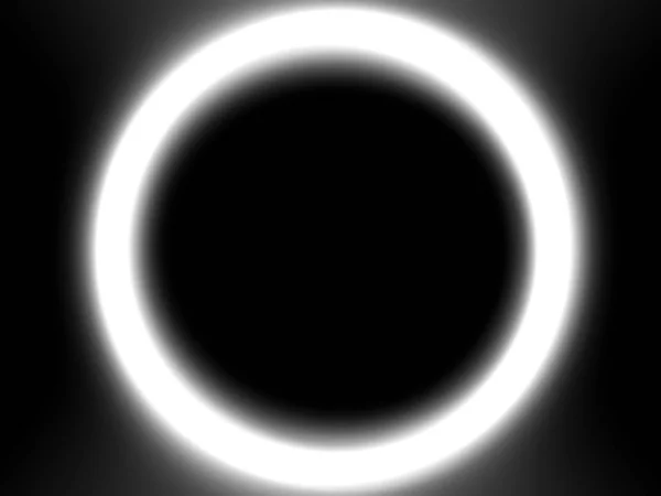 Planeta Preto Branco Eclipsebokeh Fundo — Fotografia de Stock