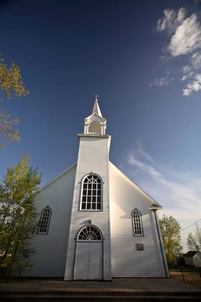 Coderre Kyrka Natursköna Saskatchewan — Stockfoto