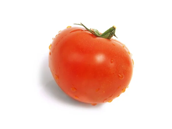 방울과 배경에 신선한 토마토 — 스톡 사진
