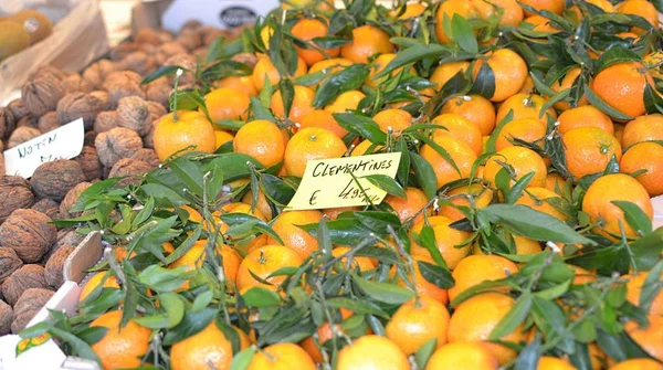 Primer Plano Del Mercado Frutas Bélgica —  Fotos de Stock