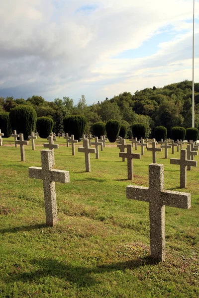 Cemitério Militar Heróis Primeira Guerra Mundial França Alsácia Vosges — Fotografia de Stock
