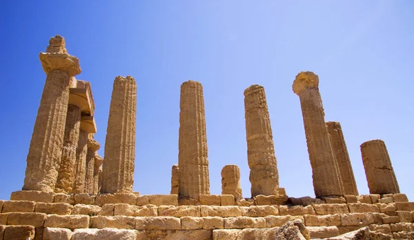 Долина Храмов Греческом Стиле Руины Агридженто Сицилии Италия — стоковое фото