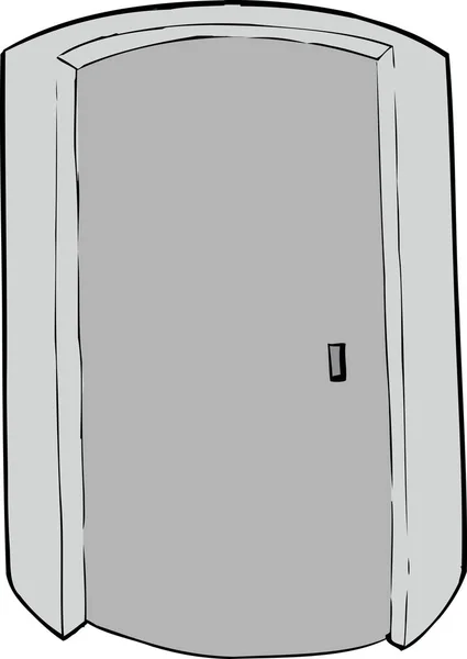 Закрытая Цилиндрическая Карикатура Белом Фоне — стоковое фото