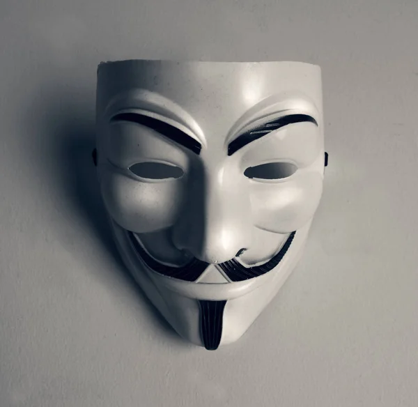 Närbild Anonym Mask — Stockfoto