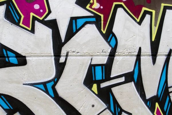Segment Der Graffiti Wand Hintergrund Urban Street Grunge Art Design — Stockfoto