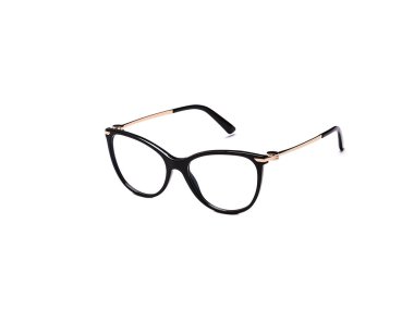 Gözlük ile izole bir beyaz zemin üzerine şık bir çerçeve içinde şeffaf gözlük