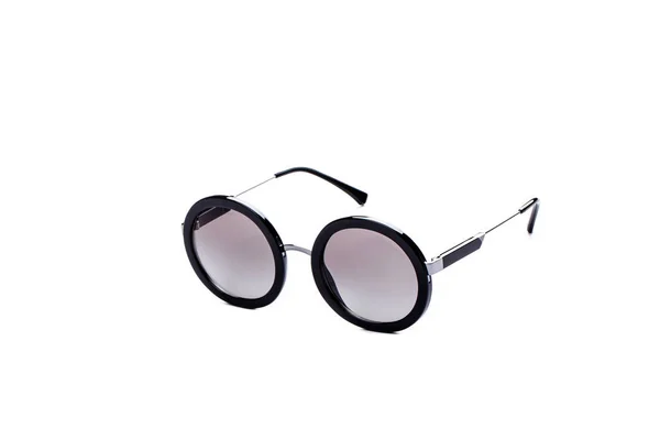 Okulary Przeciwsłoneczne Szarym Okulary Białym Tle — Zdjęcie stockowe