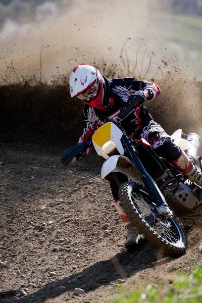 Motocross Race Dirt Track — Stock Photo, Image
