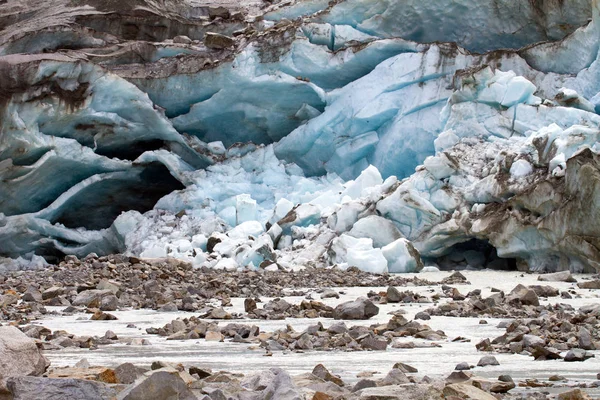 Alpint Glaciär Reträtt — Stockfoto