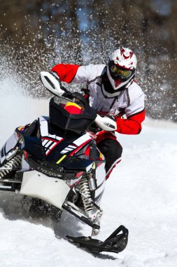 eylem içinde taze kar snowboard