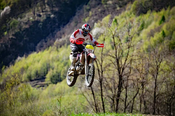 Man Jump Motocross — Stock Photo, Image