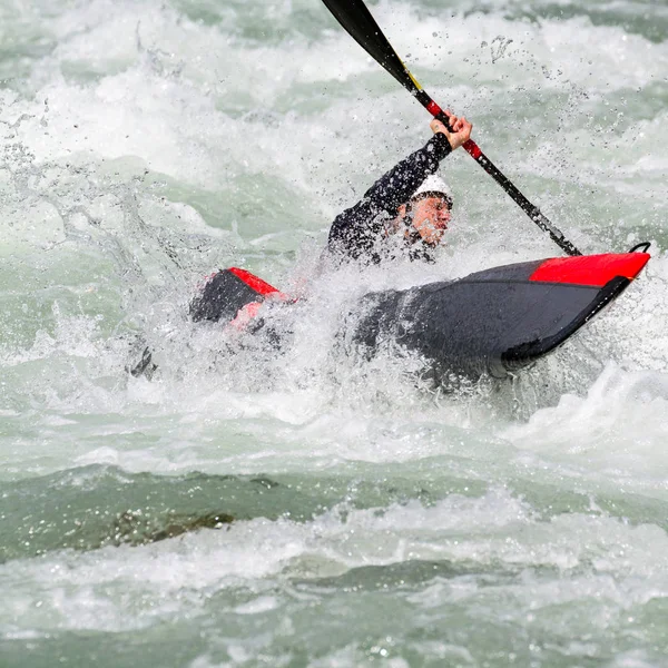 Carrera Kayak Rápido — Foto de Stock