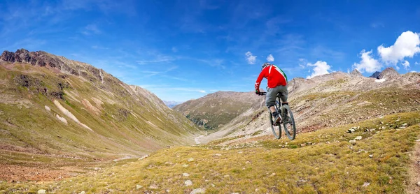 Descenso Bicicleta Valle Alpino —  Fotos de Stock