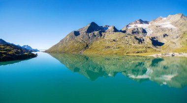 Bernina Pass manzara - İsviçre