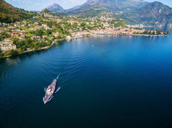 Menaggio Comosjön Panorama Flygfoto — Stockfoto